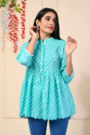 Sky lehriya peplum top